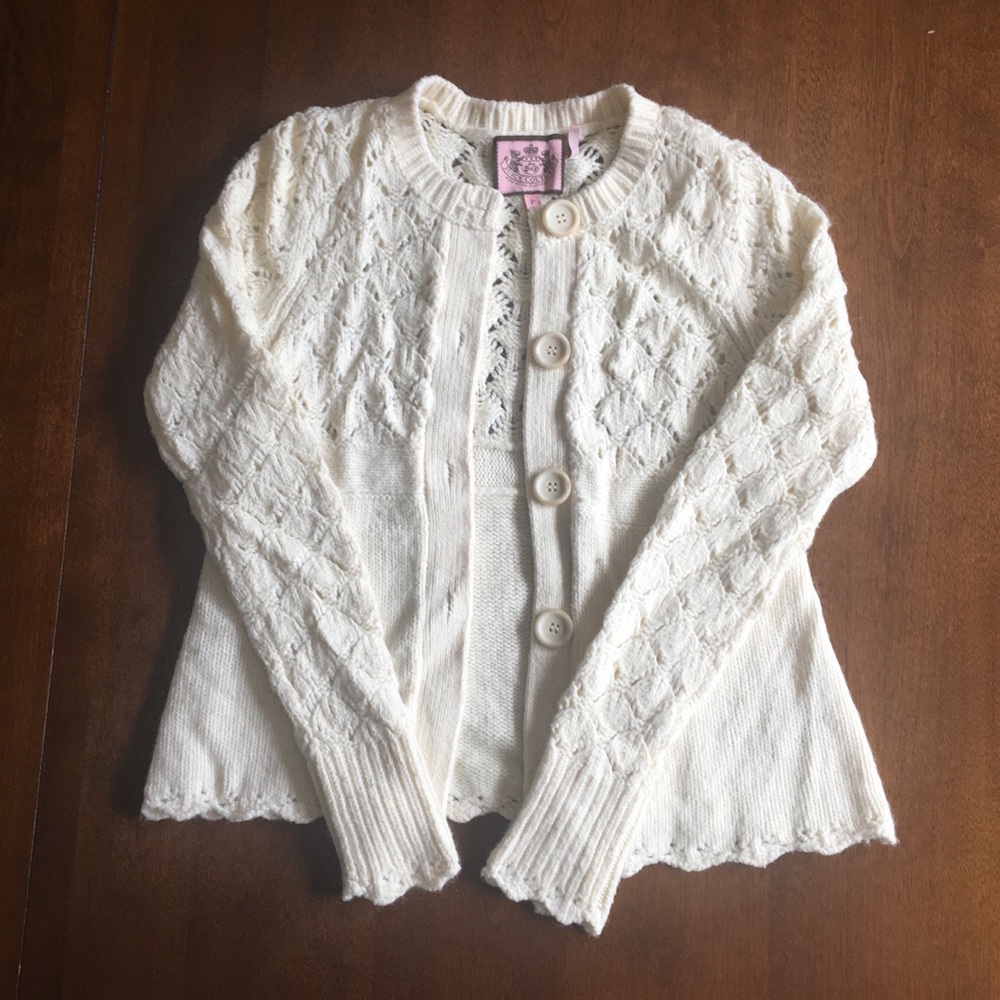 Juicy Couture White Knit Sweater
